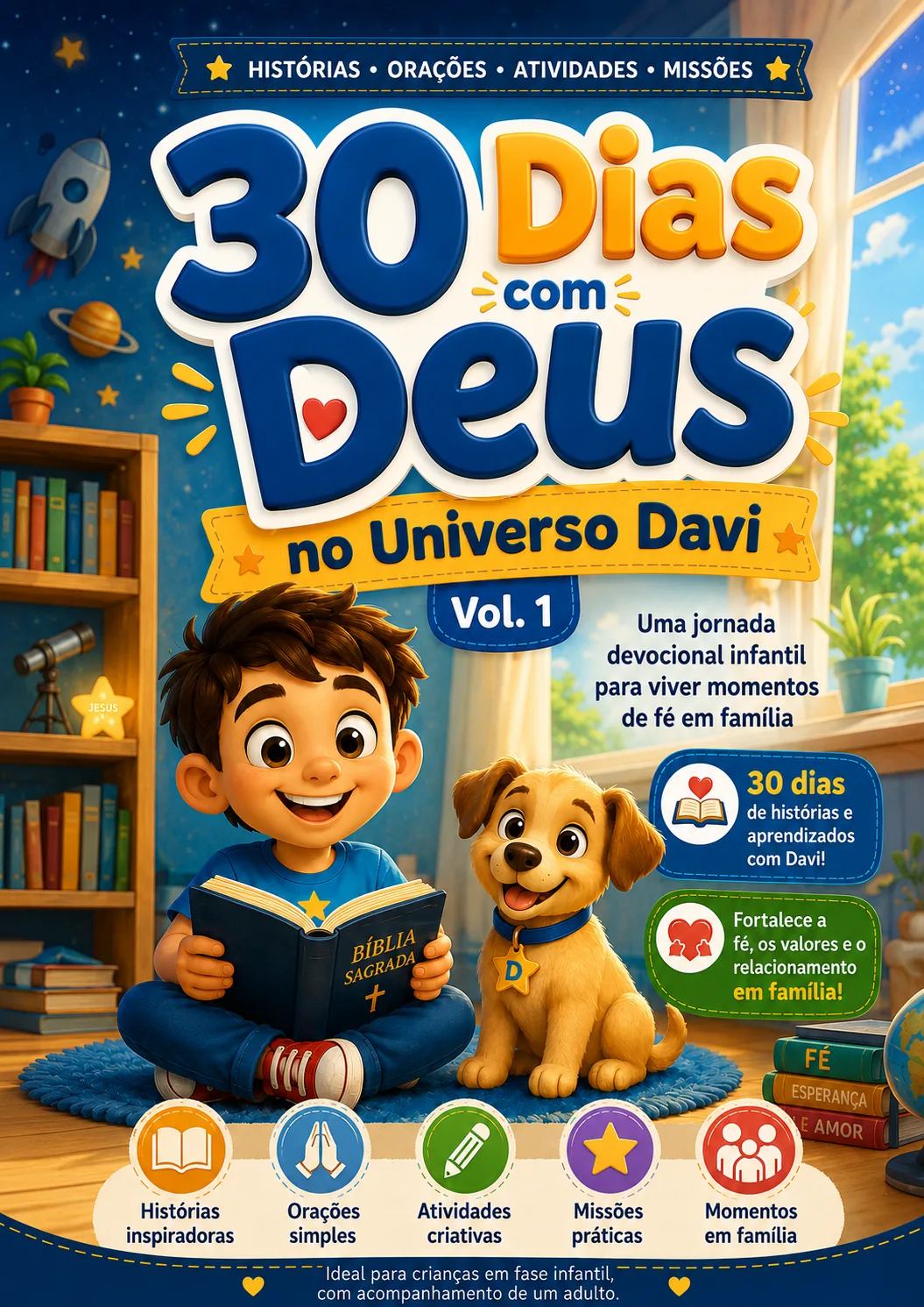 Capa: 30 Dias com Deus no Universo Davi — Vol. 1